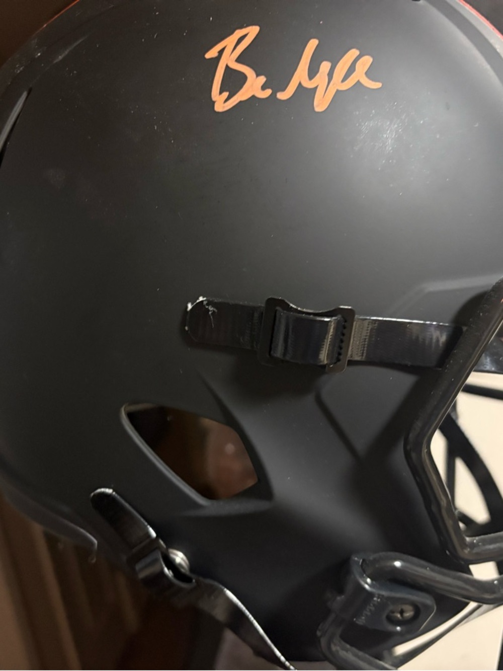 Browns matte Baker Mayfield signed full-size helmet